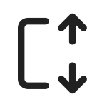 Arrow Autofit Height SVG Icon